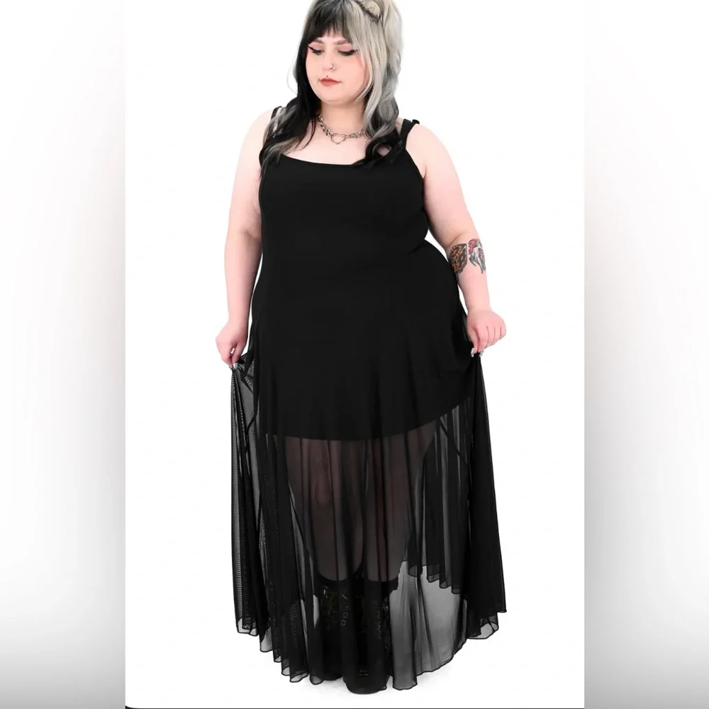 Foxblood Julia Mesh Dress 2XL sold out online - Picture 4 of 7